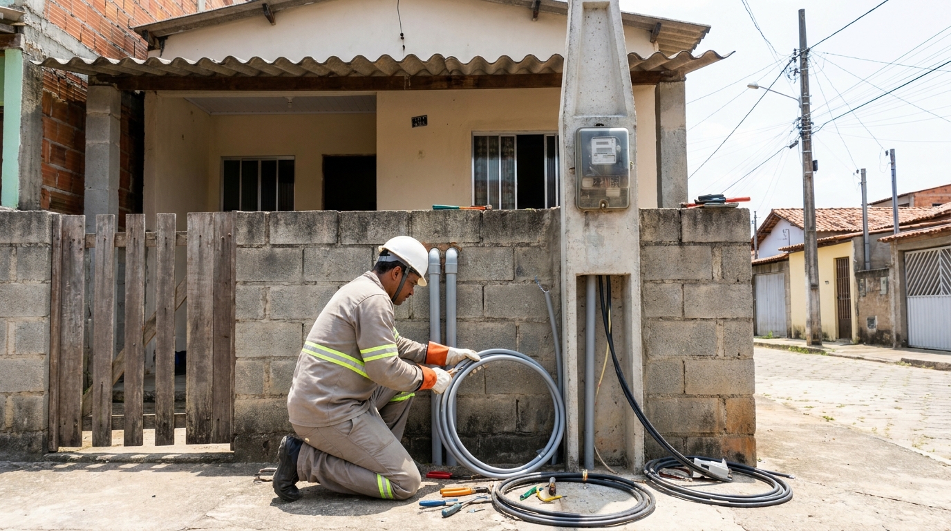 Instalação de Poste Padrão em Franca‑SP