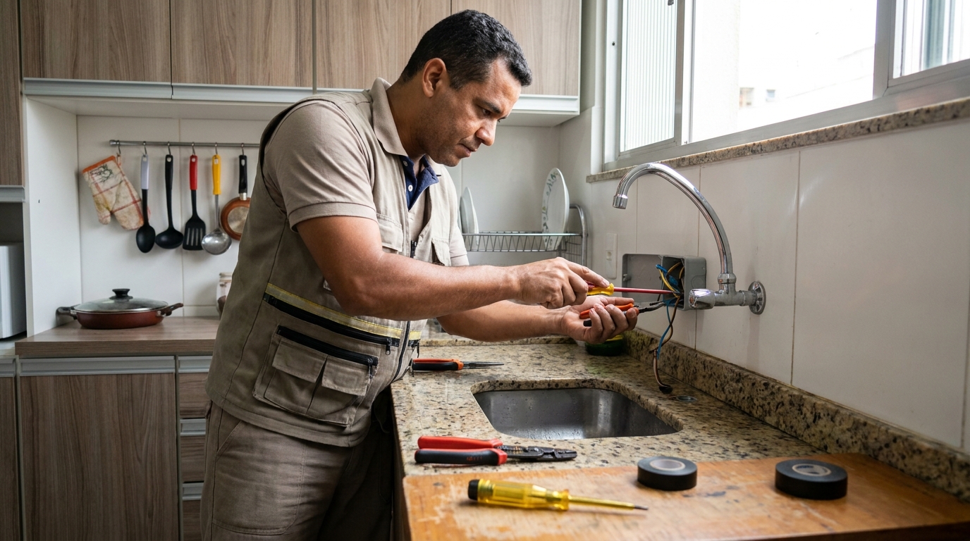 Instalação em Cozinha ou Área Gourmet em Franca‑SP