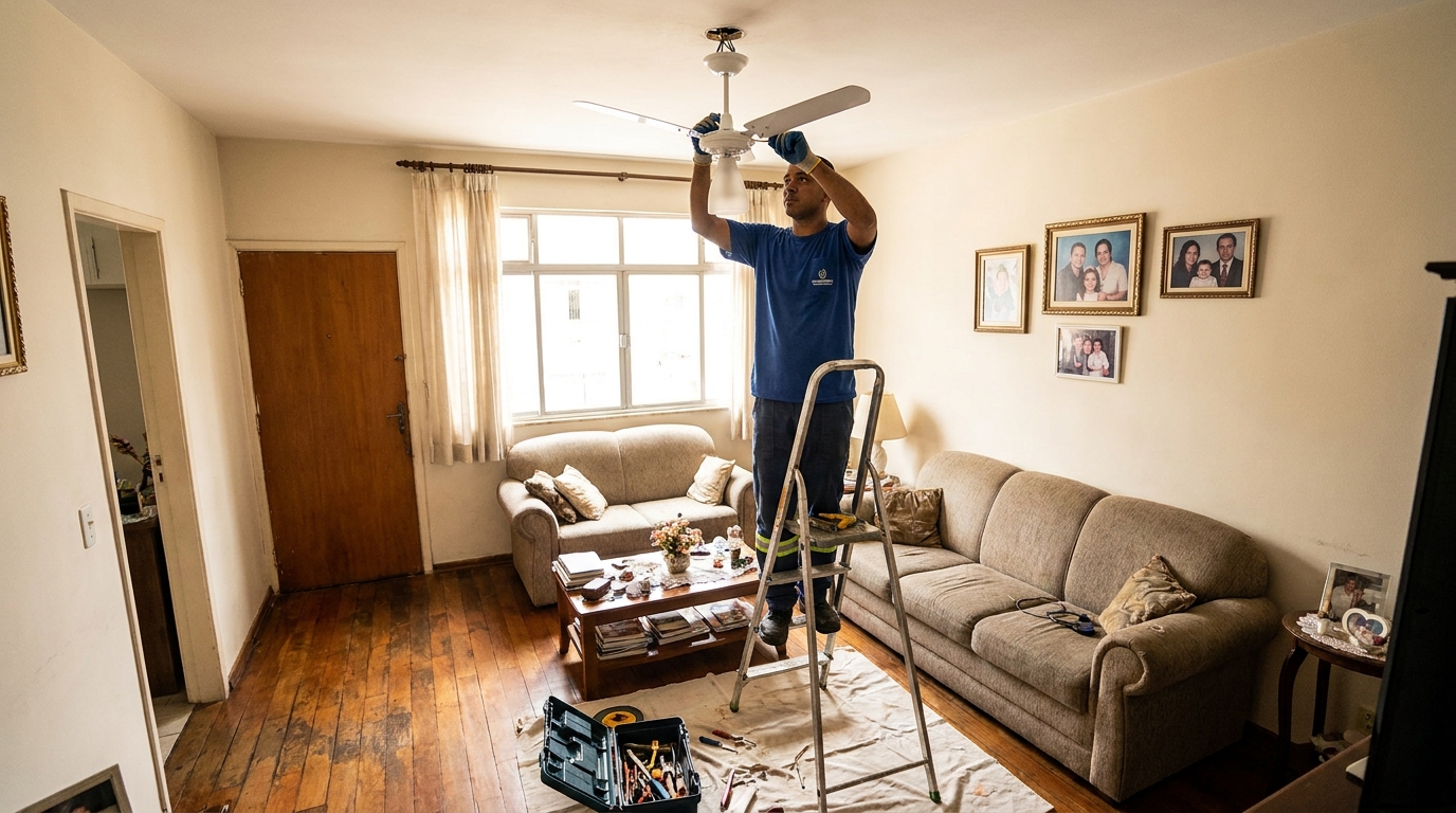 Substituição de Ventilador em Franca‑SP